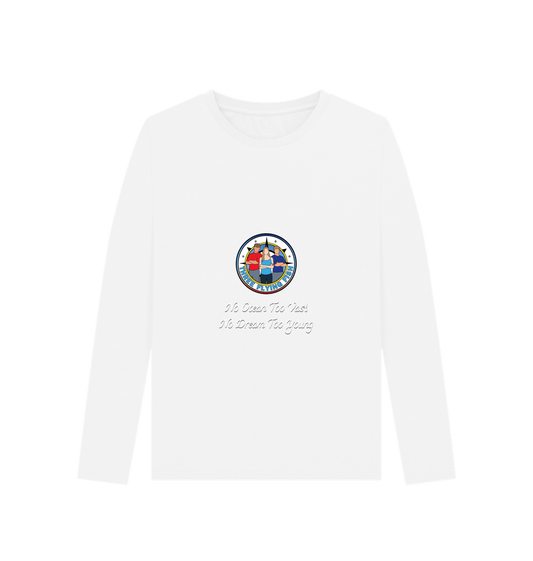 White Printed Long Sleeve T Shirt