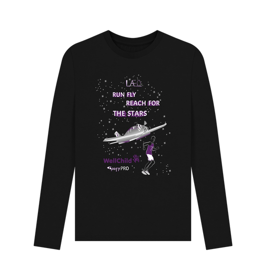 Men's Organic Cotton Long Sleeve T-Shirt - Leo Oxford
