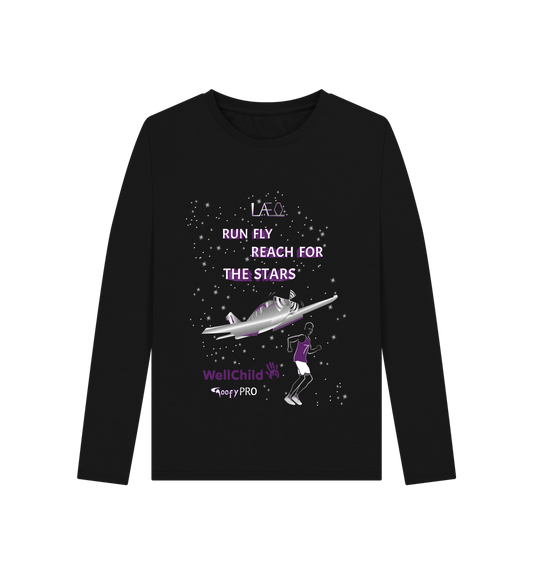 Women's Organic Cotton Long Sleeve T-Shirt - Leo Oxford