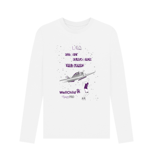 Men's Organic Cotton Long Sleeve T-Shirt - Leo Oxford
