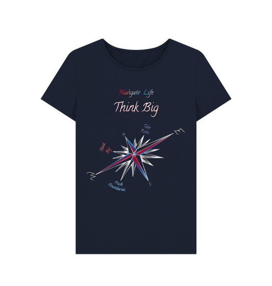 Navy Blue Printed T-shirt